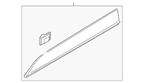 87722-K2010 - MOLDURA PUERTA DELANTERA RH ORIGINAL-HYUNDAI VENUE 2020-2023