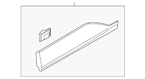 87732-K2010 - MOLDURA PUERTA TRASERA RH ORIGINAL-HYUNDAI VENUE 2020-2023